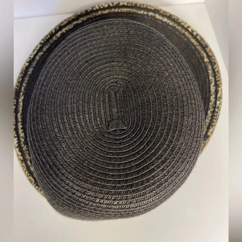 August Hat Company, OS, leopard trim framer hat, 80%, paper, 20%, poly RN #67588